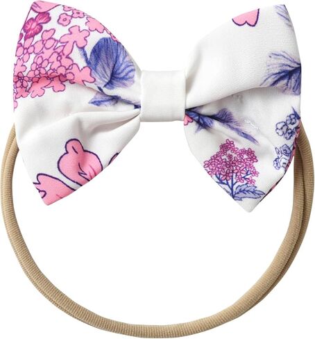 Infant Baby Girl Long Sleeve Ruffle Romper Floral Suspender Dress Onesie Headband Outfit in Kuwait