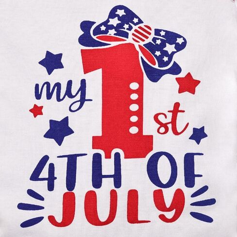My Fisrt 4th of July Outfit Newborn Infant Baby Girl 4th of July Outfits Girl Clothes Cute American Flag Skirt Set in Saudi Arabia