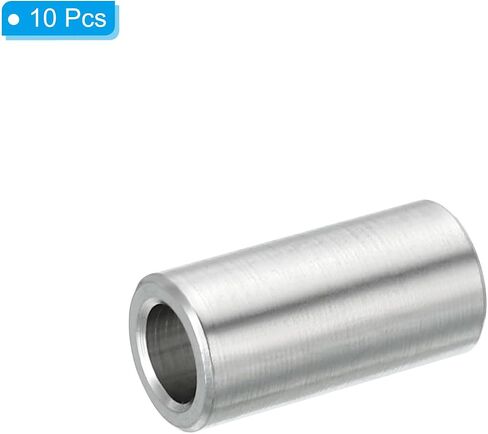 PATIKIL M6 Aluminum Spacers, 10 Pcs Metal Spacer Aluminum 6.2mm ID x 10mm OD x 1.5mm L Aluminum Spacer Screw Standoff Round for 1/4" or M6 Screw Bolts in Saudi Arabia
