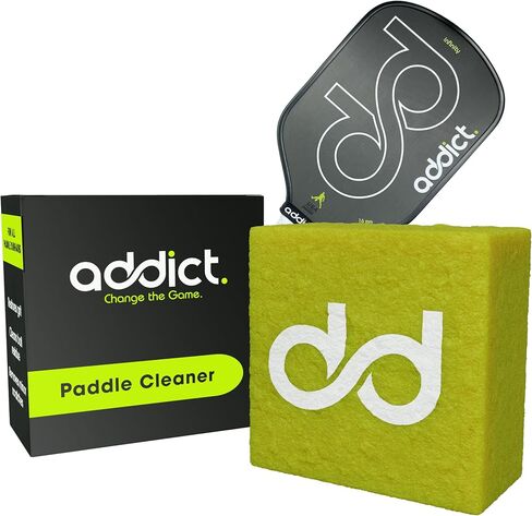 Addict Pickleball Paddle Eraser: Ultimate Carbon Fiber Cleaner for Enhanced Spin & Pristine Look – Compatible with All Brands, Long-Lasting for 1000 Uses in Saudi Arabia