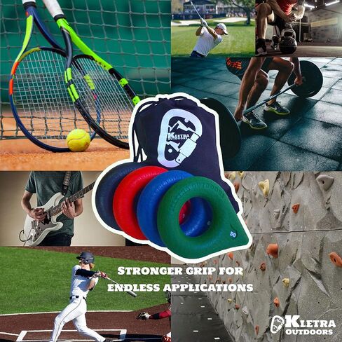 Premium Set of 4 Teardrop Rings- Grip Strength Trainer Grips for a Complete Healthy Hand and Iron Grip- Hand Stretcher Hand Strengthener Donut Finger Training Climbing Fist Exerciser in Saudi Arabia