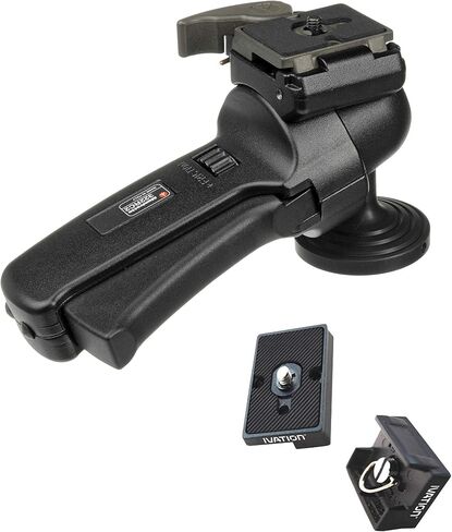 رأس عصا التحكم Manfrotto 322RC2 Grip Action مع لوحتين بديلتين سريعتي الفك لمحول التوصيل السريع RC2 in Saudi Arabia