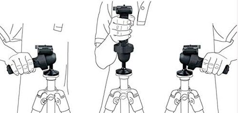 رأس عصا التحكم Manfrotto 322RC2 Grip Action مع لوحتين بديلتين سريعتي الفك لمحول التوصيل السريع RC2 in Saudi Arabia