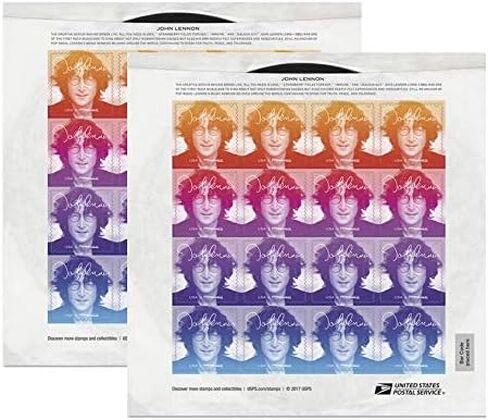 John Lennon Imagine Commemorative Forever Postage Stamps (2 Sheets of 16) Scott 5315a in Saudi Arabia