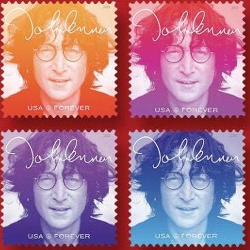 John Lennon Imagine Commemorative Forever Postage Stamps (2 Sheets of 16) Scott 5315a in Saudi Arabia