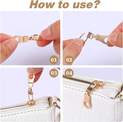 10 قطعة سحاب سحب بديل قابل للفصل سحاب سحب علامات التبويب استبدال سحاب سحب للثقوب الصغيرة سترات الأمتعة حقائب الظهر (5 ألوان) in Kuwait