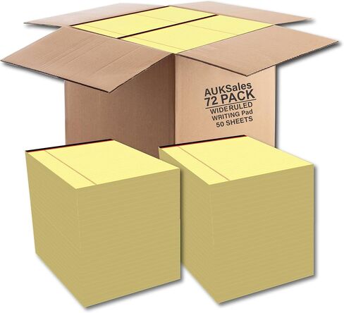Legal Pads 8.5 x 11, 2 Pack Wide Ruled Lined Notepad, Yellow Legal Pads of Paper Legal Notepads, Micro Perforated Note Pads 8.5 x 11 Legal Pad, Yellow Legal Pads, 50 Sheets Per Writing Pad in Saudi Arabia