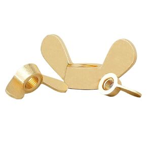 M4 M5 M6 M8 M10 M12 M14 M16 M20 Brass Wing Nuts Butterfly Nuts Wing Nuts Brass Hand Tighten Wingnuts Butterfly Nut 1-12pcs(M8 (6pcs)) in Kuwait