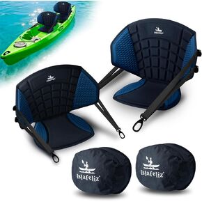 Upgraded Kayak Seat with Back Support & Enhanced Side Support, Universal Folding Paddle Board Seat for Inflatable Kayak, Canoe, SUP, Fishing Boat in Kuwait