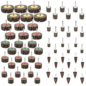 20 Pcs Flap Wheel Sander Set, 80 Grits High Durability Sanding Wheel, 1/4 Inch Shank (6mm) Die Grinder Accessory, Resin Adhesive & Electrostatic Sanding for Drill, Electric Grinder & Various Tools in Kuwait