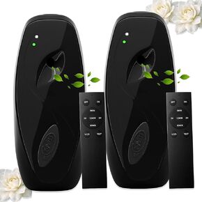 (2-pack) Automatic Air Freshener Spray Dispenser, Wall Mounted or Freestanding Sprayer Holder, Multiple Time Settings, Commercial and Hotel, Bathroom, Office etc (Black, BT) in Kuwait