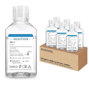 محلول ملحي بالفوسفات 1X، ترشيح PBS Buffer 0.1um، 7.4pH، تعقيم، تركيز 1X، Reay لاستخدام المخزن المؤقت للمختبر، 1000 مل/زجاجة in Kuwait