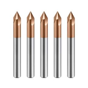 كربيد الشطب نهاية المطاحن CNC نحت بت 3 الناي طلاء TiSiN V الأخدود 90 درجة لمواد مختلفة مثل الصلب الألومنيوم سبائك النحاس 1 قطعة D6 * 50 مم in Kuwait