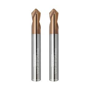 Tools Chamfer End Mill,Drill Tip with Cutting Edge for Carving, Drilling and Chamfering Suit for Alloy Steel, Hardened Steel, 90 Degree 2 Flute(1/4-2"-2CPS) in Kuwait