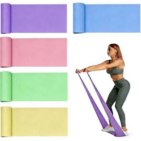 Resistance Bands Long Non-Latex Elastic Stretch Bands Work Out Band for Working Out Women or Men, Exercise Bands Set Yoga, Pilates, Gym, in Kuwait