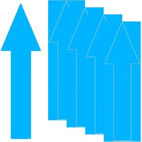 4 عبوات من ملصقات الأسهم، 12 × 4 بوصة/ 300 × 90 مم PVC مقاومة للماء ذاتية اللصق أسهم اتجاهية قابلة للإزالة اتجاهية ملصقات أرضية لعلامات الحائط/لافتة الطريق [أسود] in Kuwait