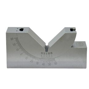 Adjustable Angle Block – 95×50×45 mm Tool Steel Precision V-Block, 90° Vee Angle, 50–55 HRC Hardness, 48.5 mm V Capacity, Hex-Lock Adjustment for Drilling, Milling, and Set-Up in Kuwait
