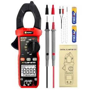 Inrush Clamp Meter Multimeter T-RMS 6000 Counts Auto-Ranging Voltage Tester Amp Meter with AC/DC Current & Voltage Capacitance NCV Frequency Live Wire Resistance Diode Temperature Continuity in Saudi Arabia