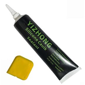 YIZHONG سيليكون مانع التسرب، أنبوب 4.2 أونصة للحمام والمطبخ، سهل الضغط والاستخدام السلس، رائحة منخفضة (شفاف - 4 أونصة) in Kuwait