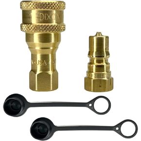 طقم قطع هيدروليكي سريع أصلي من سلسلة Dixon H-Series 3/8 بوصة ISO-B - (1 قيراط) 3HF3-B | (1 قيراط) H3F3-B | (2 قيراط) 3HDP-H3DC - نحاس | أنثى NPTF QDC | ضغط عمل 3000 رطل لكل بوصة مربعة (3/8 بوصة × 3/8 بوصة FNPTF) in Kuwait
