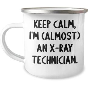 حافظ على الهدوء، تقريبًا فني أشعة سينية، هدية فريدة لعيد ميلاد فني الأشعة السينية، كوب تخييم لفني الأشعة السينية، اقتباس ممتع وروح الدعابة in Kuwait