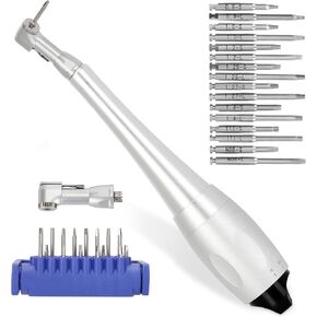 Implant Universal Hex Driver Screw Screwdriver Kit, with (5-35N.Cm) 7 Kinds of Torque +16 Universal Screws, Metal Plate Lock Design, Dual Head Design, for Dental Clinic in Kuwait