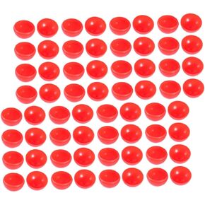Toyvian 100pcs Red Openable Lottery Balls PVC Reusable Sphere Game Props for Raffle Drawings Party Activities Indoor Entertainment in Kuwait