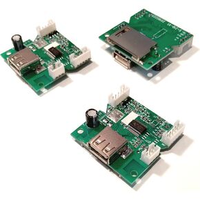 3PCS mp3 Player Board Module with Both USB/SD Card U Disk | Play MP3 decoder Board with Stereo Audio Decoding | 5V 2 Audio Channels in Kuwait