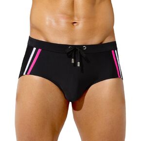 Casey Kevin Men's Quick Dry Swim Briefs Swimsuit Square Leg Trunks Bikini Swimwear with Drawstring Surfing for Beach Vacation in Kuwait