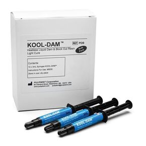 Pulpdent Corp Pulpdent PDB Kool-Dam Heatless Liquid Light Cure Dam Material Bulk Kit 10/Pk 3 mL in Kuwait