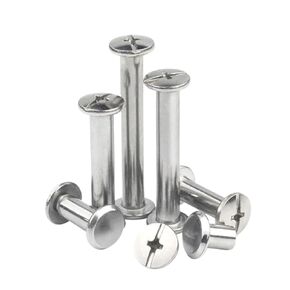 10sets ∅4(M3) ∅5(M4) 304 Stainless Steel Photo Album Screw Books Butt Screw(30mm(L),OD 5mm (M4)) in Kuwait