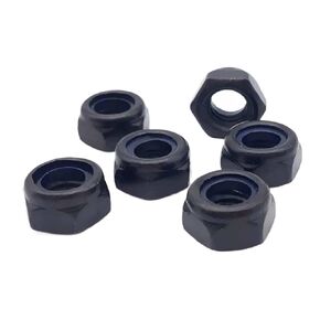 1/25pcs DIN985 M2 M2.5 M3 M4 M5 M6 M8 M10 M12 M14 M16 Black 304 Stainless Steel Hexagonal Hex Self-Locking Nylon Insert Lock Nut(25pcs M2.5) in Kuwait