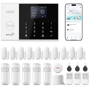 YBJ Wireless Door Window Sensor Door Magnetic Detector for Home Security Alarm System Entrance Alarm Anti-Theft,Intrusion Prevention,for Home Warehouse Garage Business Store Office (3pcs) in Kuwait