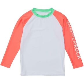 White Coral Sleeve Sustainable Rash Top in Kuwait
