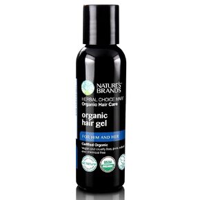 Nature's Brands - Herbal Choice Mari Organic Hair Gel, 8 Oz - All-Day Hold for Curly & Straight Hair, Nourishing, Rosehip & Olive Oil Gel with Sweet Orange, Lemongrass - Hydrates Color-Treated Hair in Kuwait