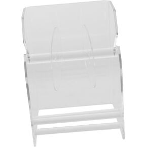 NUOBESTY Adjustable Sticker Roll Dispenser 3 Compartments Acrylic Label Holder and Tape Organizer Stand for Home and Office Desktop in Kuwait