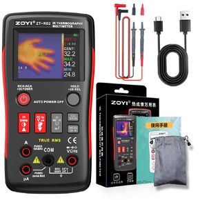 ZOYI R02 2-in-1 Thermal Imaging Camera with Multimeter, 96X96 IR Resolution, VOx Sensor,50m Long Range, -4°F to 1022°F, 25000 Counts Digital Multimeter for Electrical, HVAC & Industrial Diagnostics in Kuwait
