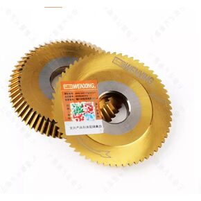 قاطع Wenxing الأصلي 0110J لـ (مطلي بالتيتانيوم) 60X6.0X16 بوصة HSS مناسب لآلات المفاتيح اليدوية Wenxing W218E، 218D، 218E، 288B، 288C، 218F، 288F (قطعة واحدة) in Kuwait