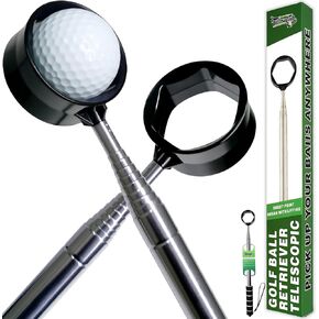 كرة جولف تلسكوبية للمياه – 9 قدم | أداة مسترد الكرة للجولف | هدايا إكسسوارات الجولف للرجال والنساء ولاعبي الجولف| عمود من الفولاذ المقاوم للصدأ الفاخر | لاقط على الوجهين | مقبض إسفنجي ناعم in Kuwait