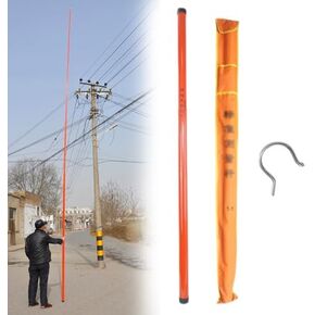 قضيب تصغير عالي الجهد - عصا قابلة للتعديل بطول 19.7 قدمًا مع حقيبة حمل للكهربائيين والمحطات الفرعية وأبراج الاتصالات وفحص خطوط الطاقة in Kuwait