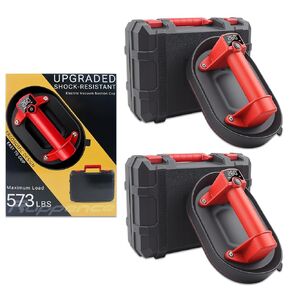 Electric Vacuum Suction Cup, Glass Suction Cup, Tile Suction Cup, Tile Tools, 573LBS Lifter with Digital Display,8H Battery Life,Auto Start Pump, Suitable for Glass,Metal,Windshield,1Pack in Saudi Arabia