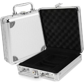 Large Capacity Poker Chip Case with Handle Portable Poker Chips and Cards Storage Box Lightweight Design with Buckle Lock for Easy Carrying and Protection in Kuwait