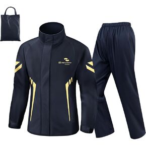 Rain Suit Waterproof Jacket and Trouser Suit for Men and Women Outdoor All-Sport Breathable Anti-storm Raincoat in Kuwait