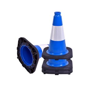 4 Pack, 28" Orange PVC Traffic Cones with Reflective Stripes for Road, Parking, and Construction Safety in Kuwait