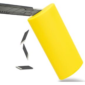 أوماكي قطعتان من حاوية التخلص من الأدوات الحادة لشفرات سكين متعددة الاستخدامات مقاس 9 مم وحقيبة التخلص من شفرات الحلاقة، مثالية للمنزل والمستودعات in Kuwait