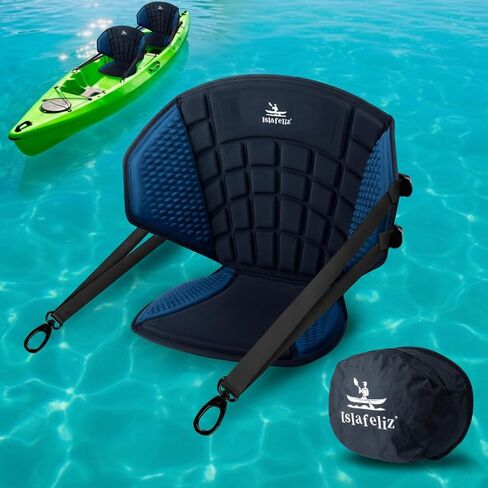 Upgraded Kayak Seat with Back Support & Enhanced Side Support, Universal Folding Paddle Board Seat for Inflatable Kayak, Canoe, SUP, Fishing Boat in Saudi Arabia