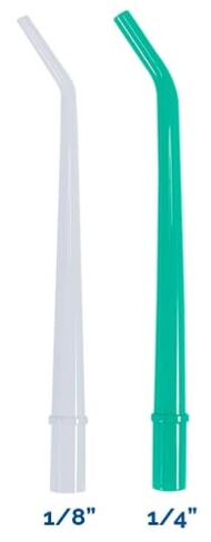 Dental Aspirator Suction Tips, 100Pcs Disposable 1/8" HVE Dental Surgical Aspirator Tips, 4 Packs, Packs of 25 (1/8", White) in Saudi Arabia