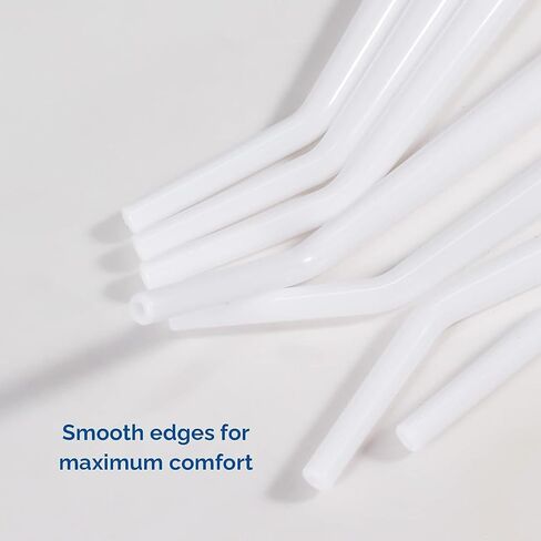 Dental Aspirator Suction Tips, 100Pcs Disposable 1/8" HVE Dental Surgical Aspirator Tips, 4 Packs, Packs of 25 (1/8", White) in Saudi Arabia