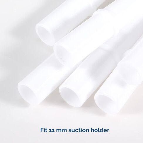 Dental Aspirator Suction Tips, 100Pcs Disposable 1/8" HVE Dental Surgical Aspirator Tips, 4 Packs, Packs of 25 (1/8", White) in Saudi Arabia