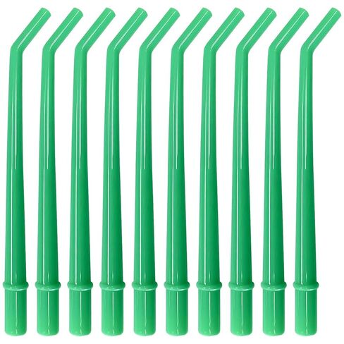 50 Pcs Dental Grade Disposable Surgical Aspirator Tips Green, Large in Saudi Arabia